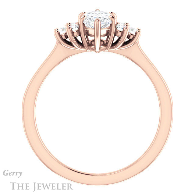 Marquise Cut Forever One Moissanite Engagement Ring #GTJ1176-marquise-fb-r 2 Marquise Cut Forever Brilliant Moissanite Engagement Ring #GTJ1176-marquise-fb-r
