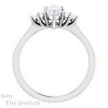 Marquise Cut Forever One Moissanite Engagement Ring #GTJ1176-marquise-fb-w 2 Marquise Cut Forever Brilliant Moissanite Engagement Ring #GTJ1176-marquise-fb-w