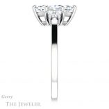 Marquise Cut Forever One Moissanite Engagement Ring #GTJ1176-marquise-fb-w 3 Marquise Cut Forever Brilliant Moissanite Engagement Ring #GTJ1176-marquise-fb-w