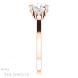 Oval Shaped Forever One Moissanite Engagement Ring #GTJ1176-oval-fo-r 3 Oval Shaped Forever One Moissanite Engagement Ring #GTJ1176-oval-fo-r