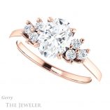 Oval Shaped Forever One Moissanite Engagement Ring #GTJ1176-oval-fo-r 5 Oval Shaped Forever One Moissanite Engagement Ring #GTJ1176-oval-fo-r
