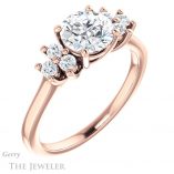 Round Cut Forever One Moissanite Engagement Ring #GTJ1176-round-fo-r 4 Round Cut Forever One Moissanite Engagement Ring #GTJ1176-round-fo-r