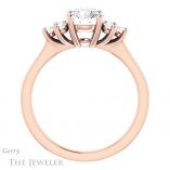 Round Cut Forever One Moissanite Engagement Ring #GTJ1176-round-fo-r 2 Round Cut Forever One Moissanite Engagement Ring #GTJ1176-round-fo-r