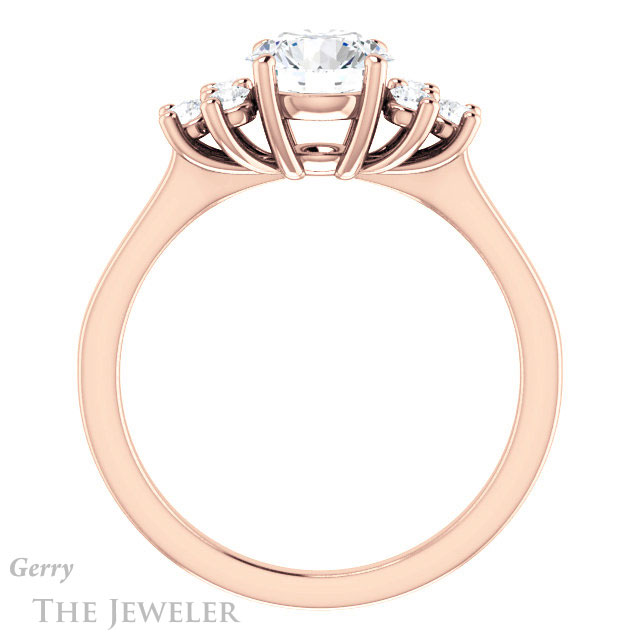 Round Cut Forever One Moissanite Engagement Ring #GTJ1176-round-fo-r 2 Round Cut Forever One Moissanite Engagement Ring #GTJ1176-round-fo-r