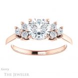 Round Cut Forever One Moissanite Engagement Ring #GTJ1176-round-fo-r 1 Round Cut Forever One Moissanite Engagement Ring #GTJ1176-round-fo-r