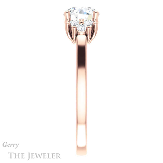 Round Cut Forever One Moissanite Engagement Ring #GTJ1176-round-fo-r 3 Round Cut Forever One Moissanite Engagement Ring #GTJ1176-round-fo-r