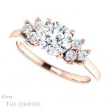 Round Cut Forever One Moissanite Engagement Ring #GTJ1176-round-fo-r 5 Round Cut Forever One Moissanite Engagement Ring #GTJ1176-round-fo-r