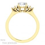 Round Cut Forever One Moissanite Engagement Ring #GTJ1176-round-fo-y 2 Round Cut Forever One Moissanite Engagement Ring #GTJ1176-round-fo-y