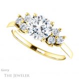 Round Cut Forever One Moissanite Engagement Ring #GTJ1176-round-fo-y 5 Round Cut Forever One Moissanite Engagement Ring #GTJ1176-round-fo-y