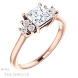 Princess Cut Forever One Moissanite Engagement Ring #GTJ1176-square-fo-r 4 Princess Cut Forever One Moissanite Engagement Ring #GTJ1176-square-fo-r