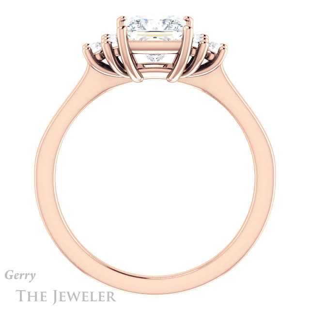 Princess Cut Forever One Moissanite Engagement Ring #GTJ1176-square-fo-r 2 Princess Cut Forever One Moissanite Engagement Ring #GTJ1176-square-fo-r