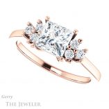 Princess Cut Forever One Moissanite Engagement Ring #GTJ1176-square-fo-r 5 Princess Cut Forever One Moissanite Engagement Ring #GTJ1176-square-fo-r