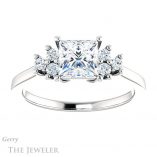 Princess Cut Forever One Moissanite Engagement Ring #GTJ1176-square-fo-w 1 Princess Cut Forever One Moissanite Engagement Ring #GTJ1176-square-fo-w