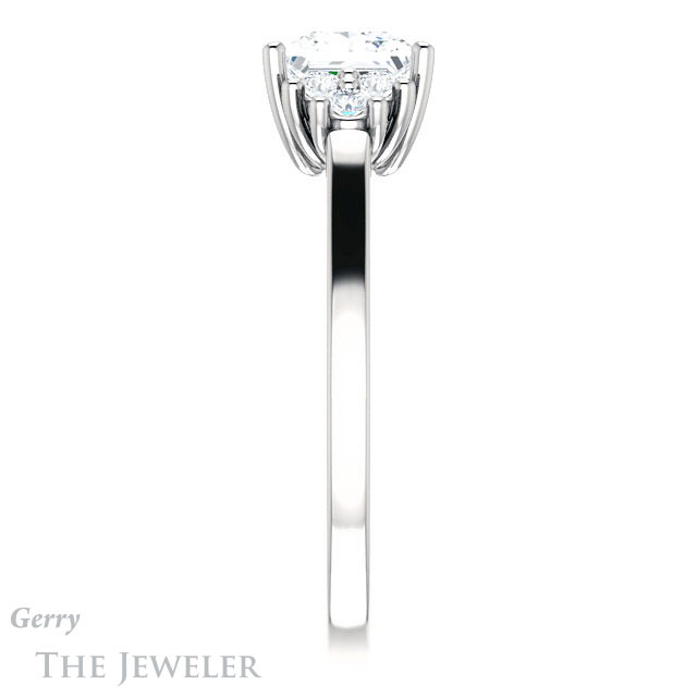 Princess Cut Forever One Moissanite Engagement Ring #GTJ1176-square-fo-w 3 Princess Cut Forever One Moissanite Engagement Ring #GTJ1176-square-fo-w