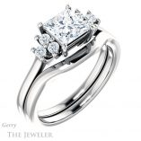 Princess Cut Forever One Moissanite Engagement Ring #GTJ1176-square-fo-w 6 Princess Cut Forever One Moissanite Engagement Ring #GTJ1176-square-fo-w