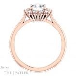 Cushion Cut Forever One Moissanite Engagement Ring #GTJ1177-cushion-fo-r