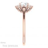 Cushion Cut Forever One Moissanite Engagement Ring #GTJ1177-cushion-fo-r