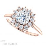 Cushion Cut Forever One Moissanite Engagement Ring #GTJ1177-cushion-fo-r