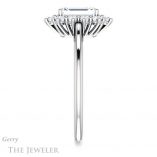 Emerald Cut Forever One Moissanite Engagement Ring #GTJ1177-emerald-fb-w 3 Emerald Cut Forever Brilliant Moissanite Engagement Ring #GTJ1177-emerald-fb-w