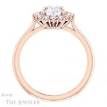 Oval Shaped Forever One Moissanite Engagement Ring #GTJ1177-oval-fo-r