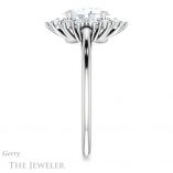 Oval Shaped Forever One Moissanite Engagement Ring #GTJ1177-oval-fo-w 3 Oval Shaped Forever One Moissanite Engagement Ring #GTJ1177-oval-fo-w