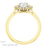 Oval Shaped Forever One Moissanite Engagement Ring #GTJ1177-oval-fo-y 2 Oval Shaped Forever One Moissanite Engagement Ring #GTJ1177-oval-fo-y