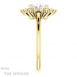 Oval Shaped Forever One Moissanite Engagement Ring #GTJ1177-oval-fo-y 3 Oval Shaped Forever One Moissanite Engagement Ring #GTJ1177-oval-fo-y