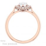 Pear Shaped Forever One Moissanite Engagement Ring #GTJ1177-pear-fb-r 2 Pear Shaped Forever Brilliant Moissanite Engagement Ring #GTJ1177-pear-fb-r
