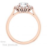 Round Cut Forever One Moissanite Engagement Ring #GTJ1177-round-fo-r