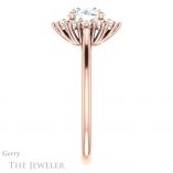 Round Cut Forever One Moissanite Engagement Ring #GTJ1177-round-fo-r