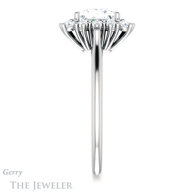Princess Cut Forever One Moissanite Engagement Ring #GTJ1177-square-fo-w 3 Princess Cut Forever One Moissanite Engagement Ring #GTJ1177-square-fo-w