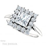 Princess Cut Forever One Moissanite Engagement Ring #GTJ1177-square-fo-w 5 Princess Cut Forever One Moissanite Engagement Ring #GTJ1177-square-fo-w