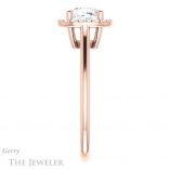 Cushion Cut Forever One Moissanite Engagement Ring #GTJ1178-cushion-fo-r