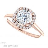 Cushion Cut Forever One Moissanite Engagement Ring #GTJ1178-cushion-fo-r