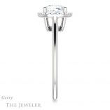 Cushion Cut Forever One Moissanite Engagement Ring #GTJ1178-cushion-fo-w 3 Cushion Cut Forever One Moissanite Engagement Ring #GTJ1178-cushion-fo-w