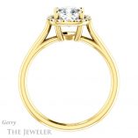 Cushion Cut Forever One Moissanite Engagement Ring #GTJ1178-cushion-fo-y 2 Cushion Cut Forever One Moissanite Engagement Ring #GTJ1178-cushion-fo-y