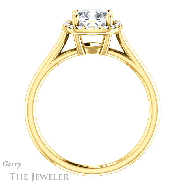 Cushion Cut Forever One Moissanite Engagement Ring #GTJ1178-cushion-fo-y 2 Cushion Cut Forever One Moissanite Engagement Ring #GTJ1178-cushion-fo-y