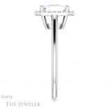 Emerald Cut Forever One Moissanite Engagement Ring #GTJ1178-emerald-fb-w 3 Emerald Cut Forever Brilliant Moissanite Engagement Ring #GTJ1178-emerald-fb-w