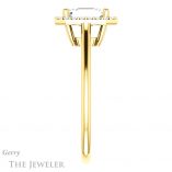 Emerald Cut Forever Brilliant Moissanite Engagement Ring #GTJ1178-emerald-fb-y