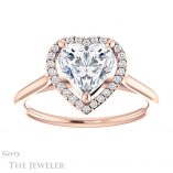 Heart Shaped Forever One Moissanite Engagement Ring #GTJ1178-heart-fb-r 1 Heart Shaped Forever Brilliant Moissanite Engagement Ring #GTJ1178-heart-fb-r
