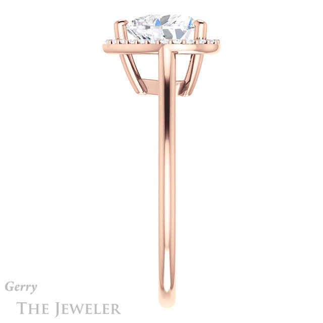 Heart Shaped Forever One Moissanite Engagement Ring #GTJ1178-heart-fb-r 3 Heart Shaped Forever Brilliant Moissanite Engagement Ring #GTJ1178-heart-fb-r