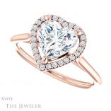 Heart Shaped Forever One Moissanite Engagement Ring #GTJ1178-heart-fb-r 5 Heart Shaped Forever Brilliant Moissanite Engagement Ring #GTJ1178-heart-fb-r