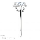 Heart Shaped Forever One Moissanite Engagement Ring #GTJ1178-heart-fb-w 3 Heart Shaped Forever Brilliant Moissanite Engagement Ring #GTJ1178-heart-fb-w