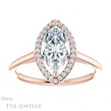Marquise Cut Forever One Moissanite Engagement Ring #GTJ1178-marquise-fb-r 1 Marquise Cut Forever Brilliant Moissanite Engagement Ring #GTJ1178-marquise-fb-r