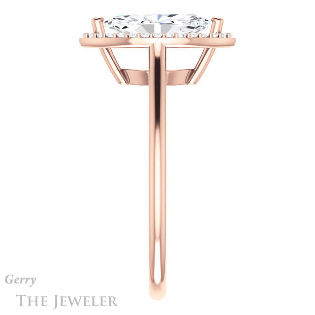 Marquise Cut Forever One Moissanite Engagement Ring #GTJ1178-marquise-fb-r 3 Marquise Cut Forever Brilliant Moissanite Engagement Ring #GTJ1178-marquise-fb-r