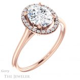 Oval Shaped Forever One Moissanite Engagement Ring #GTJ1178-oval-fo-r 4 Oval Shaped Forever One Moissanite Engagement Ring #GTJ1178-oval-fo-r