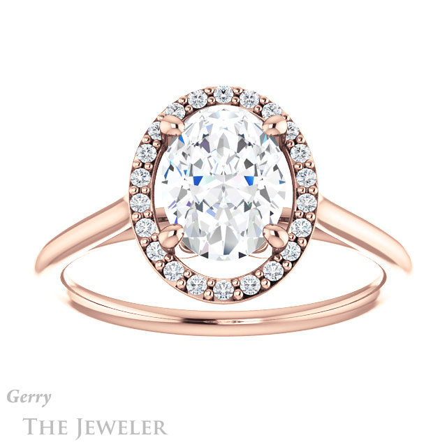 Oval Shaped Forever One Moissanite Engagement Ring #GTJ1178-oval-fo-r 1 Oval Shaped Forever One Moissanite Engagement Ring #GTJ1178-oval-fo-r