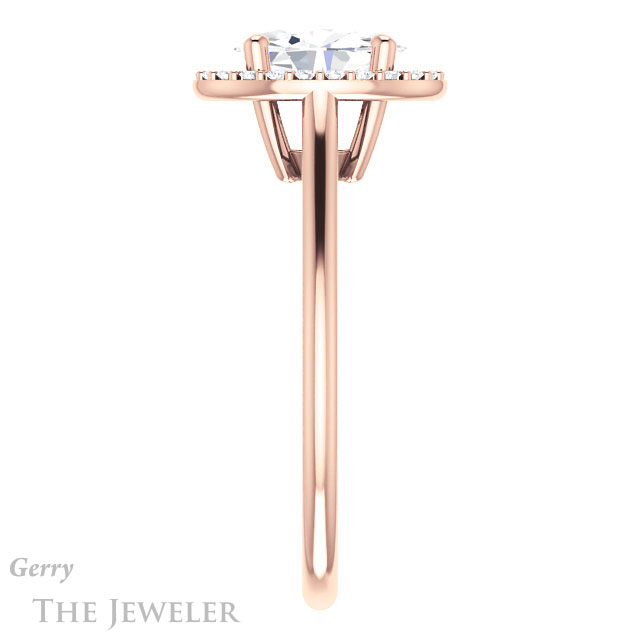 Oval Shaped Forever One Moissanite Engagement Ring #GTJ1178-oval-fo-r 3 Oval Shaped Forever One Moissanite Engagement Ring #GTJ1178-oval-fo-r