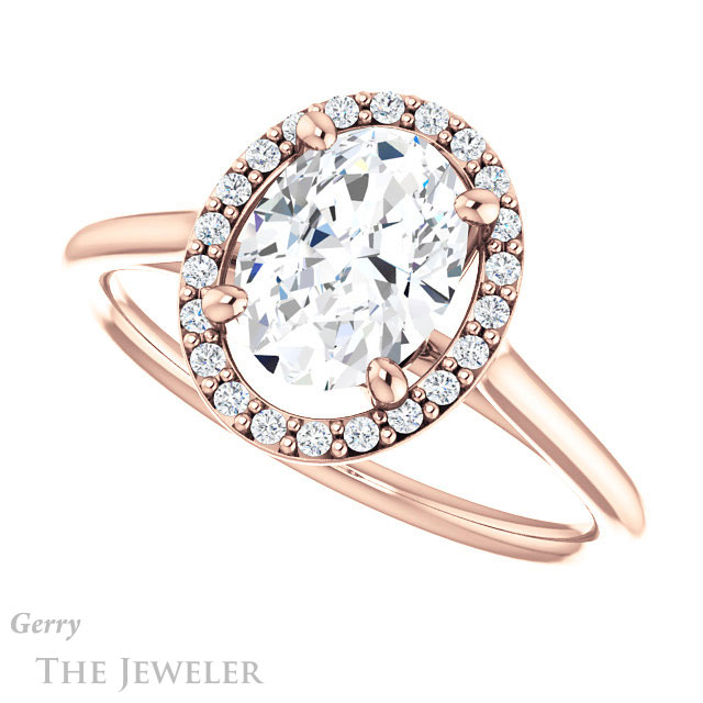 Oval Shaped Forever One Moissanite Engagement Ring #GTJ1178-oval-fo-r 5 Oval Shaped Forever One Moissanite Engagement Ring #GTJ1178-oval-fo-r