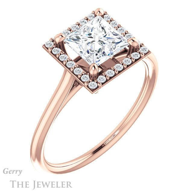 Princess Cut Forever One Moissanite Engagement Ring #GTJ1178-square-fo-r 4 Princess Cut Forever One Moissanite Engagement Ring #GTJ1178-square-fo-r